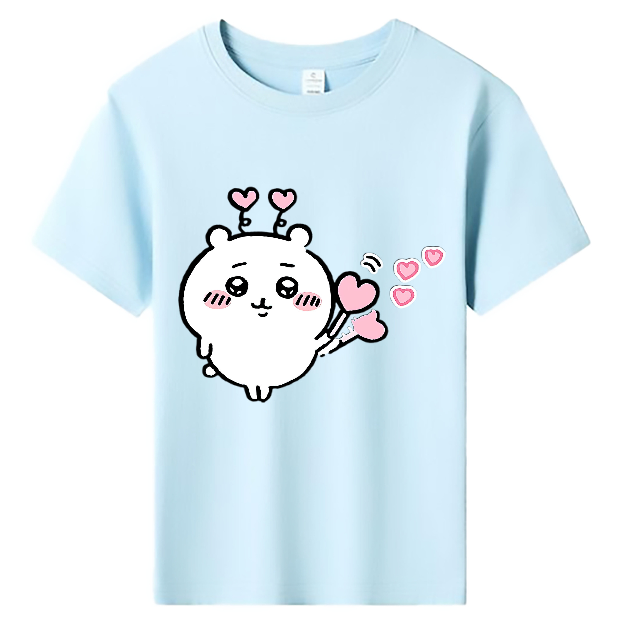 （画像用） ちいかわ ちいかわ Chii-kawa chiikawa 綿100％キッズTシャツ（フロントプリント）